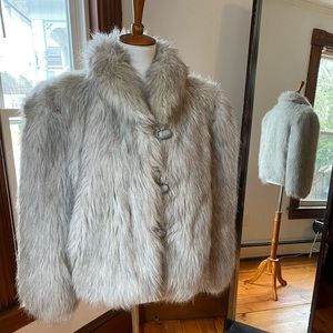 Vintage Faux Fur Size medium Grey by Capri